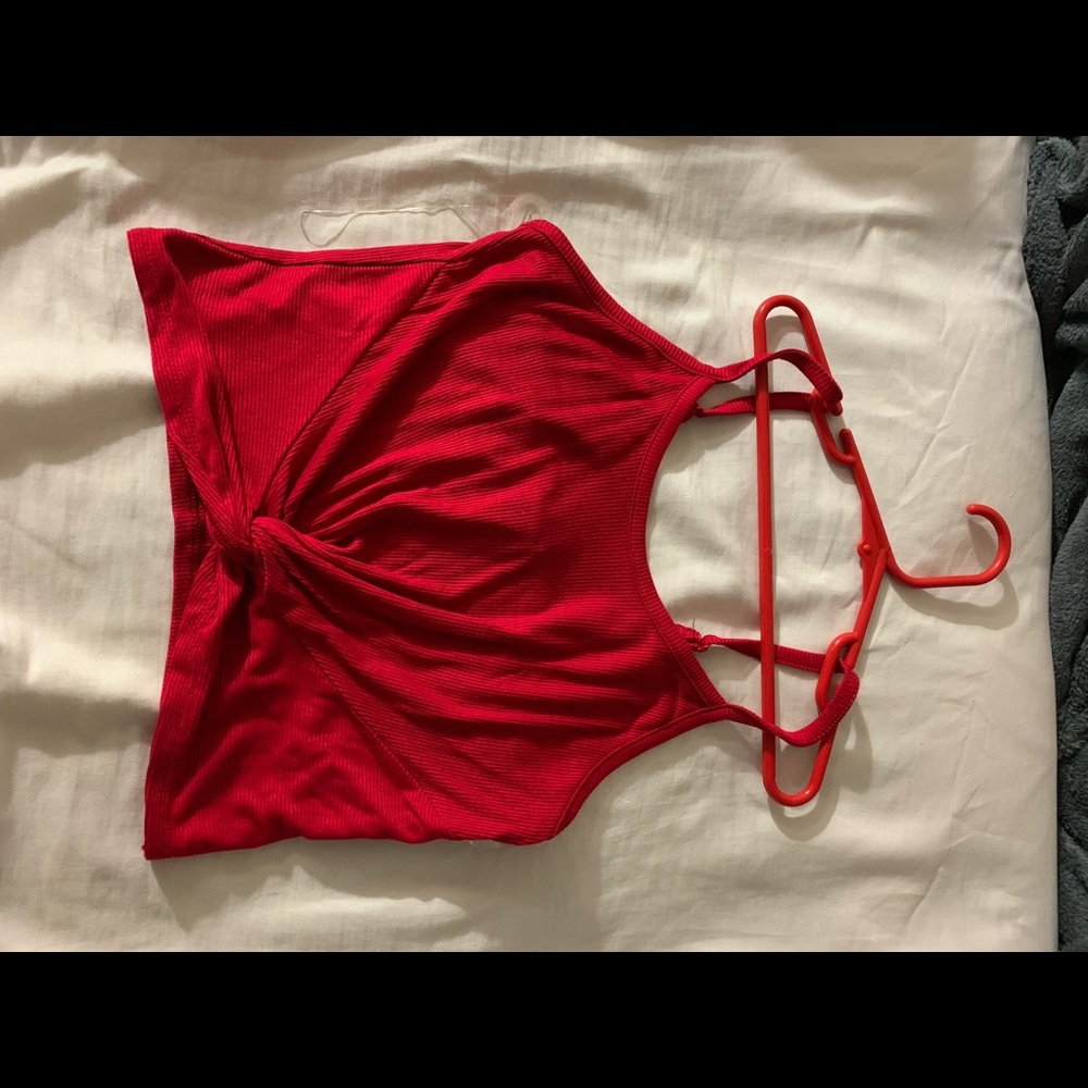 Tillys red crop top